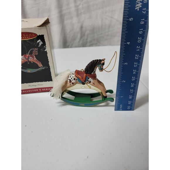 🐎 Hallmark 1995 Rocking Horse Keepsake Ornament – Collector’s Series - Picture 2 of 3
